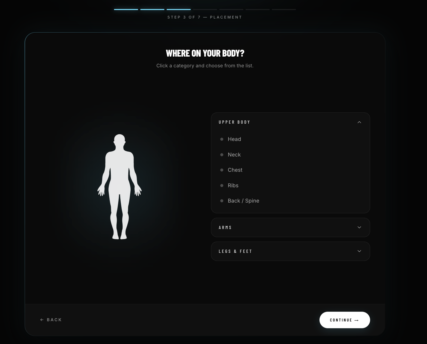 Visual placement picker